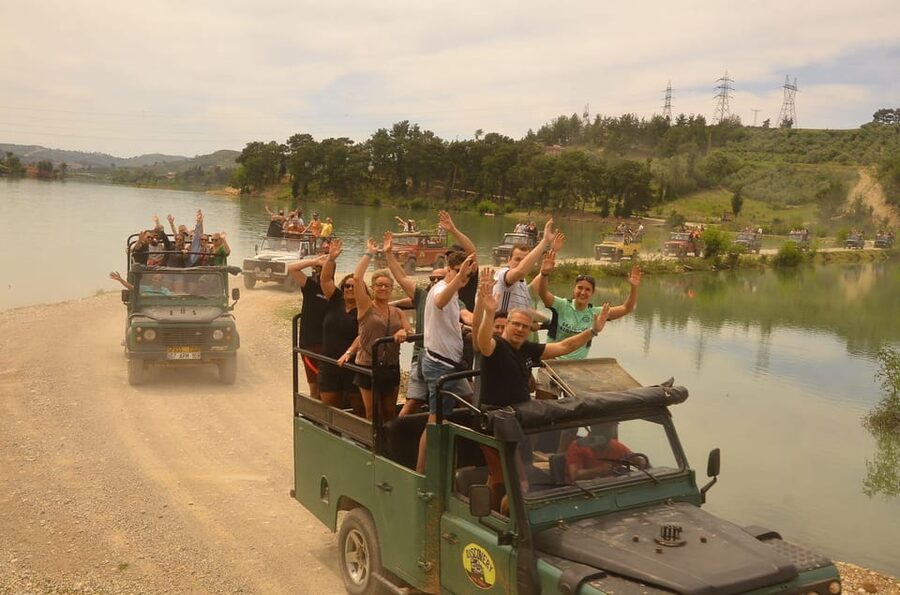 City of Side: Jeep Safari & Green Lake Boat Trip with Lunch - Swimming and comfort tips: dust, splashes, and what to wear