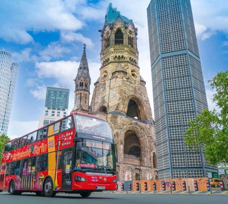 CitySightseeing Berlin HOHO Bus- All Lines (A+B) & Boat Tour - Classic Tour (A-Tour) Stop-by-Stop: From Shopping Streets to Checkpoint Charlie