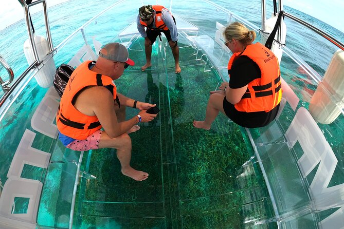 Clearboat: Glass-bottom boat ride to the Caribean Sea - Price and value: $35 plus the dock fee reality check