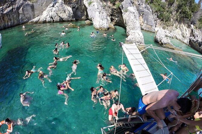 Corfu boat trip, swimming & BBQ - Erimitis swimming time: getting the most out of the beach