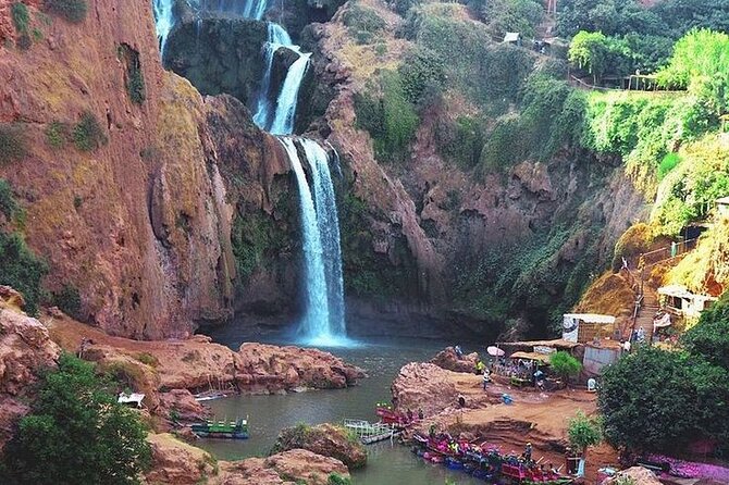 Day trip to OUZOUD waterfall with guide&boat ride from Marrakech - The Guided Trek Along the Cascades: Views, Footing, and Monkey Chances