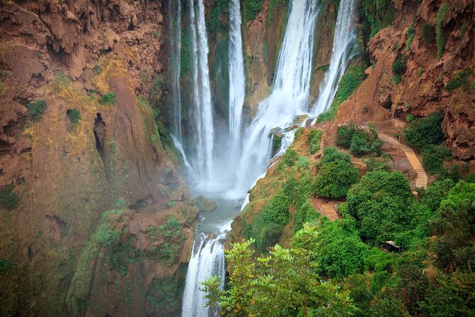 Day Trip to Ouzoud Waterfalls with Guide and Boat Trip - Inside the Ouzoud experience: waterfalls, viewpoints, and macaques on the move
