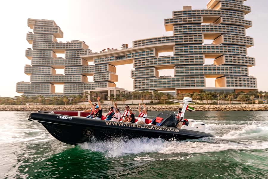 Dubai: 100-Min Speed Boat Tour, Atlantis & Burj Al Arab View - Dubai Marina canal to Ain Dubai: the skyline-to-fun stretch