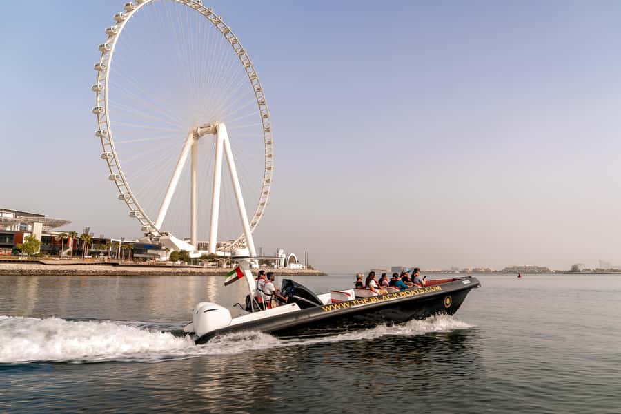 Dubai: 100-Min Speed Boat Tour, Atlantis & Burj Al Arab View - Burj Al Arab from the water: why this finish matters