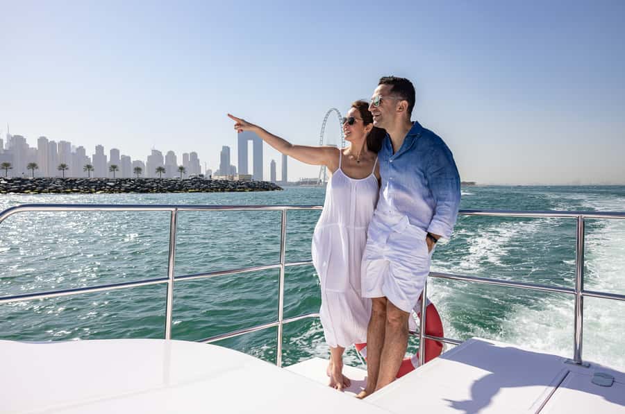Dubai: Abra Boat Tour in Dubai Marina, Ain Dubai, JBR - Ain Dubai Photo Stop and Sunset Timing