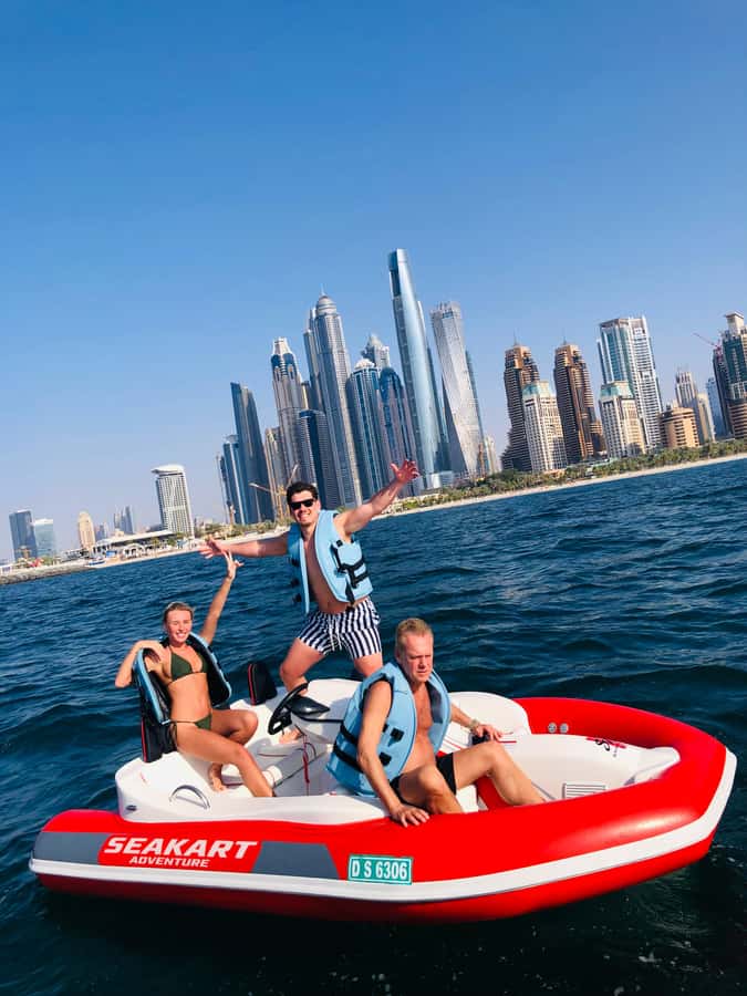 Dubai: Private Self-Drive SeaKart Jet Ski Boat Tour - The World Islands and Burj Al Arab: when the scenery turns dramatic