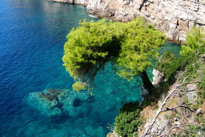 Dubrovnik: 3 Islands Boat Tour with Lunch & drinks(FR, ES, EN) - Stop One: Lopud Island’s Churches, Temple of Sun, and Šunj Beach Time