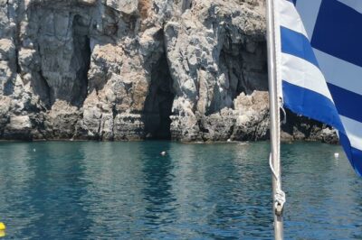 FALIRAKI: BOAT TRIP TO ANTONY QUINN, LADIKO, AFANDOU CAVES - Getting to the meeting point by Kathara Beach parking (and not over the bridge)