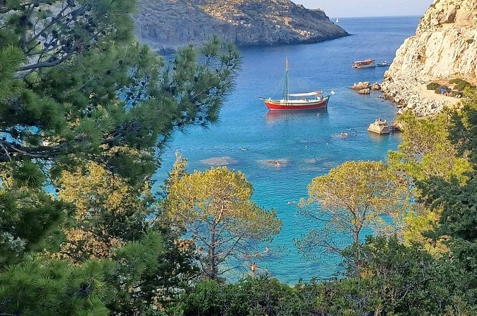 FALIRAKI: BOAT TRIP TO ANTONY QUINN, LADIKO, AFANDOU CAVES - Afandou Caves: dramatic coastline, snorkeling time, and jump-in options