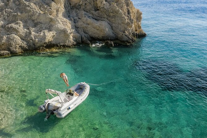 Favignana inflatable boat tour, wine tasting, snorkeling and relaxation - Grotta del Bue Marino: quarry caves and the sea-current twist