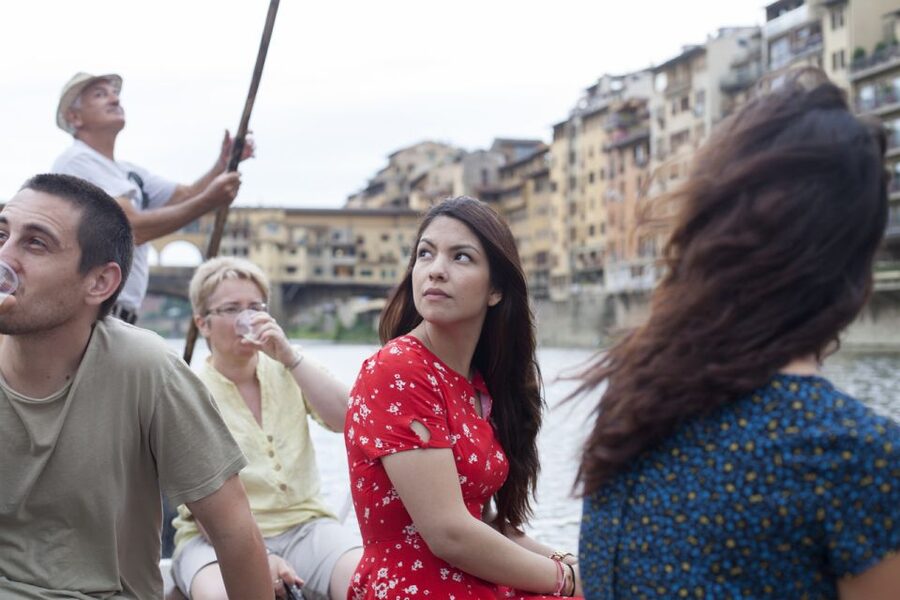 Florence: Guided Gondola Boat Tour with a Glass of Wine - Key tour highlights to look for