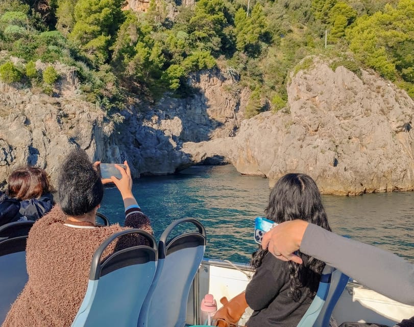 From Amalfi: Coast & Furore Fjord Boat Tour with Swim Break - Your Swim Break in Crystal Bays: Time, Conditions, and Prep