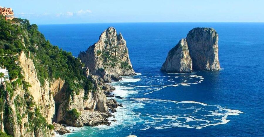 From Amalfi: Group Boat Tour to Capri with Swimming - The morning cruise: prosecco welcome and coast views