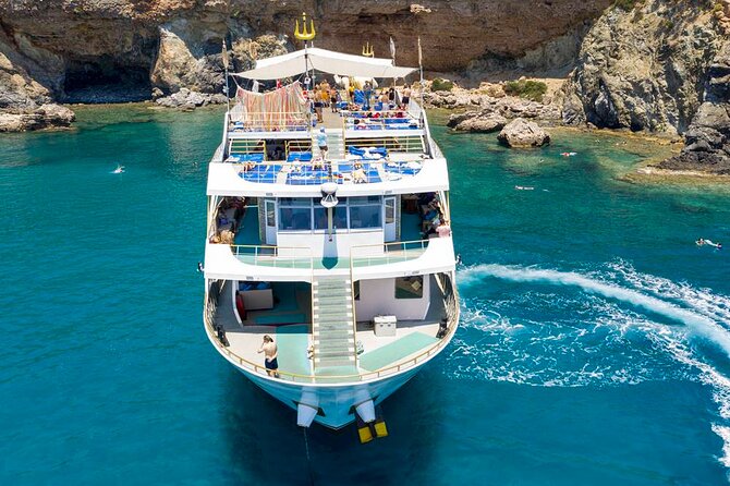 From Antalya To Kemer Mega Star Boat Trip w/Free Transfer - On the Mega Star boat: comfort, shade, and a crew that keeps it going