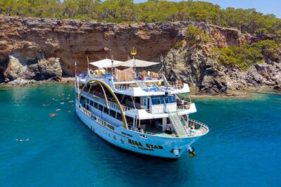From Antalya To Kemer Mega Star Boat Trip w/Free Transfer - Meeting point and timing: the 7:30 am reality check