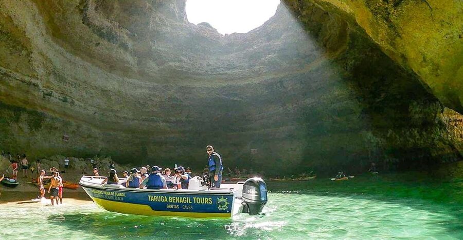 From Benagil: Coast Boat Tour with Benagil Cave - From Taruga Benagil Tours to the first cave-lined stretches