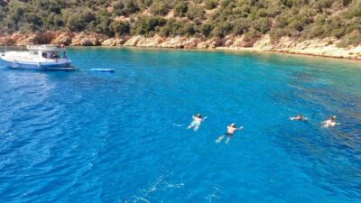 From Bodrum: Orak Island Boat Trip with Swim Stops and Lunch - From Bodrum out to the open water