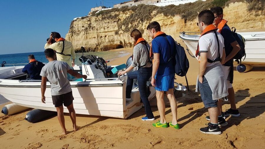 From Carvoeiro: Benagil Caves and Praia da Marinha Boat Trip - Algar Seco to Benagil: Where the Coast Turns Into Architecture