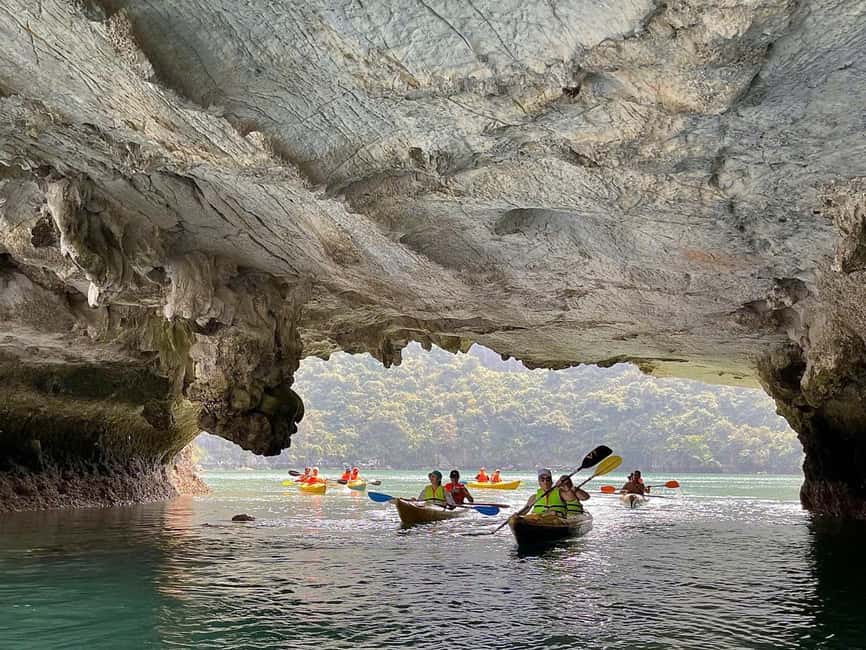 From Cat Ba: Lan Ha and Monkey Island Full Day Boat Trip - Bright and Dark Cave by kayak: the most scenic active stop of the day