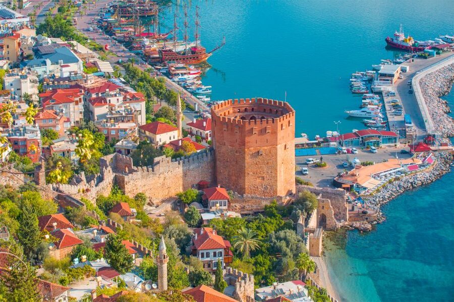 From City of Side: Alanya Guided Tour with Boat Trip & Lunch - Banana Garden and the Alanya castle panoramic terrace