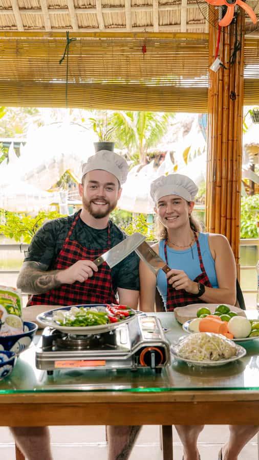 From Hoi An: Market Tour, Basket Boat Ride and Cooking Class - Coconut Palm Basket Boats: A 40-Minute Ride With Net Fishing