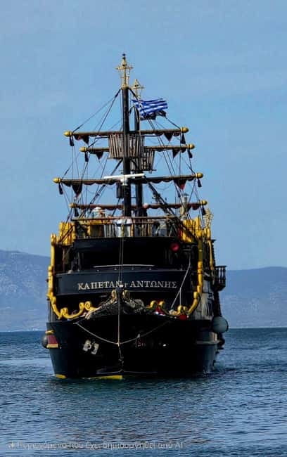 From Kos: 3-Island Boat Trip with BBQ & Water Slide - On-Board Lunch: Souvlaki, Greek Salad, and Vegetarian Requests