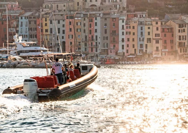 From La Spezia: Portovenere Islands Golden Hour Boat Tour - Boarding at HopHop Boat and the First Coastal Passes