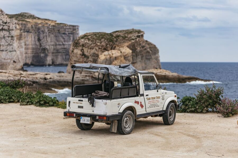 From Malta: Full-Day Gozo UTV Tour with Lunch and Boat Ride - 6-seater UTV touring in Gozo: what it feels like
