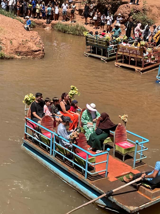 From Marrakech: Ouzoud Waterfalls Guided Hike and Boat Trip - Lunch overlooking the falls, then the stairs back up