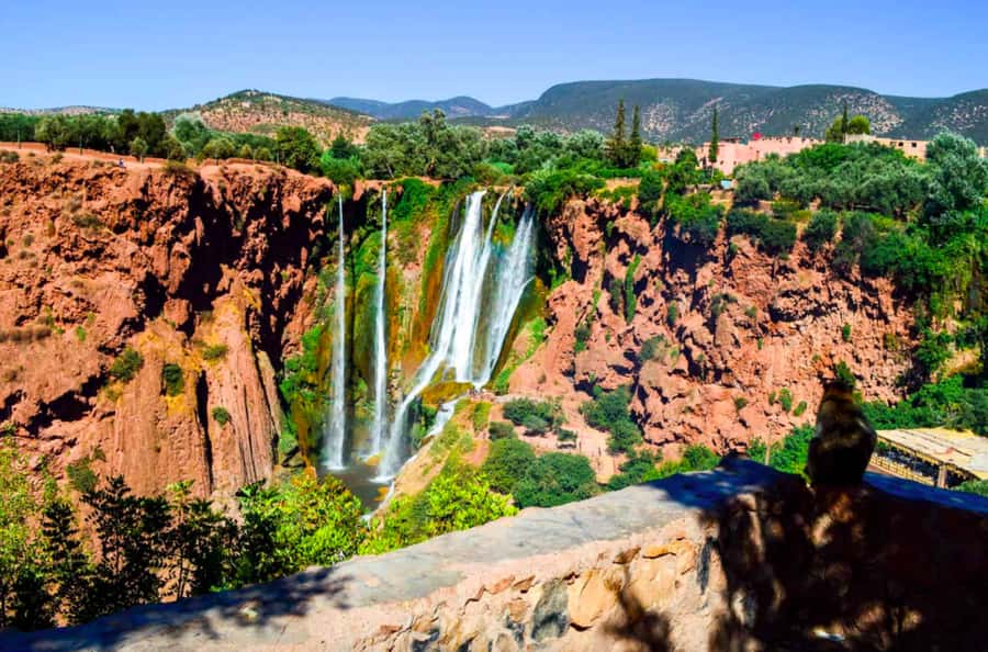 From Marrakech: Ouzoud Waterfalls Local Guided and Boat Ride - On the Ground at Ouzoud: What the 110-Meter Falls Feel Like