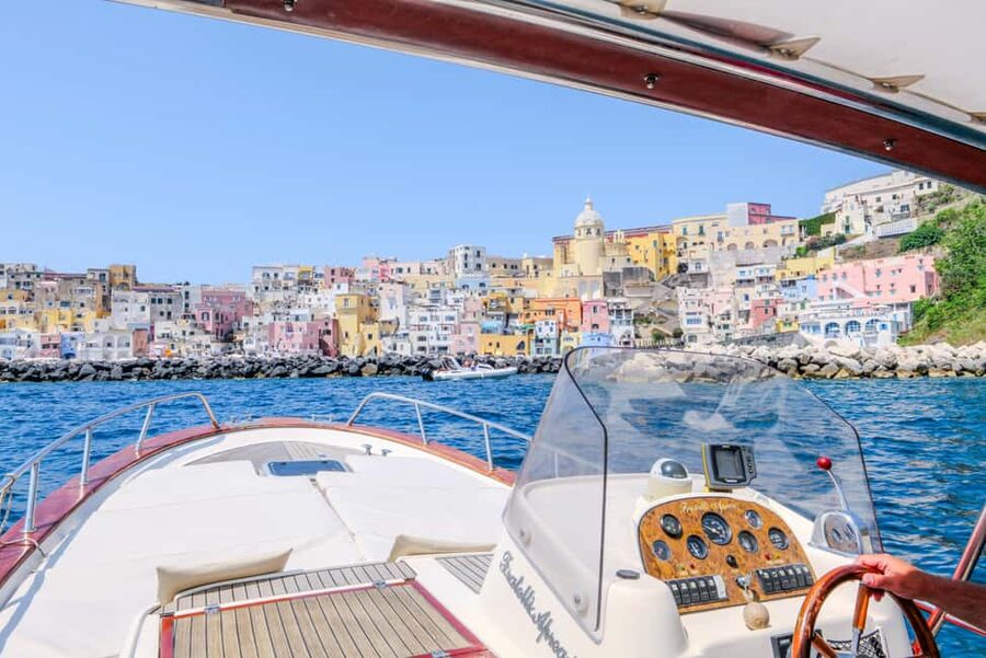 From Naples: Procida Transfer with Island Boat Tour - The Gozzo Boat Tour: 1 hour standard, 2 hours with swim stops