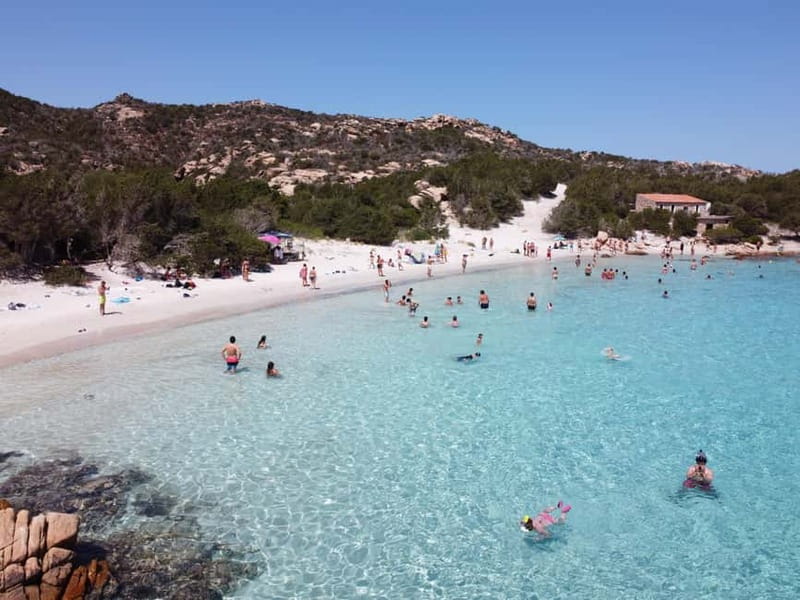 From Palau: 4 stops boat tour to La Maddalena archipelago - Spargi and Cala Granara/Cala Ferrigno: emerald water with a wind break