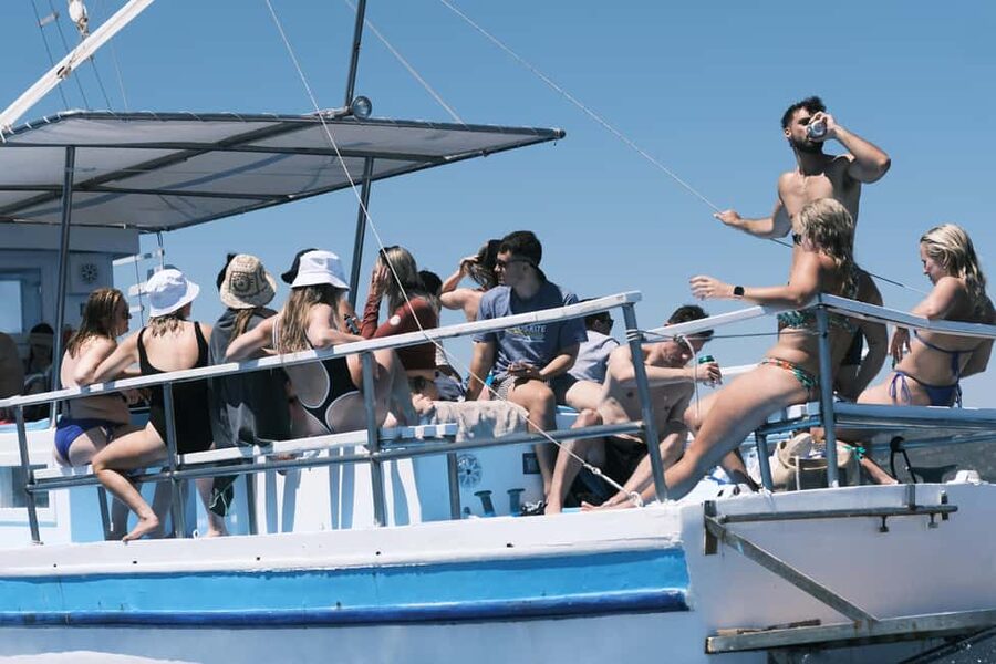 From Paros: Crab Island and Salt Lake Antiparos Boat Trip - Antiparos Lagoon: clear-water snorkeling with a gentle pace