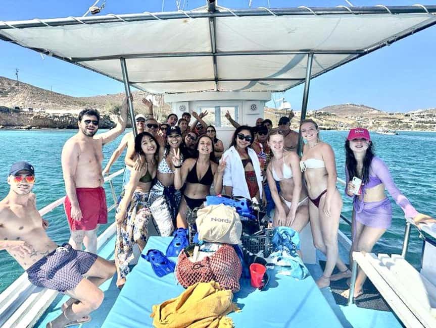 From Paros: Crab Island and Salt Lake Antiparos Boat Trip - Crew energy: safety-first, relaxed fun, and real rerouting
