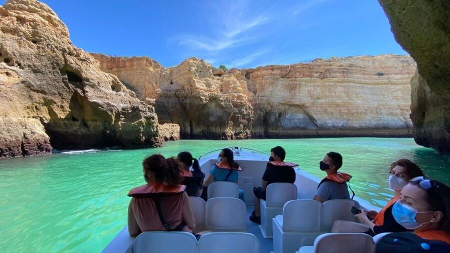 From Portimão: Algar de Benagil and Sea Caves Boat Tour - The viewpoint passes: where the cliffs start making sense