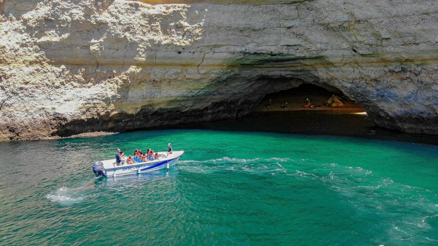 From Portimão: Benagil Boat Tour with Local Guide - Praia da Marinha: trading cave drama for beach-class scenery