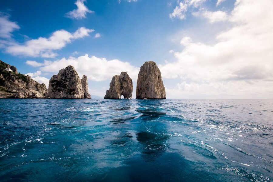 From Positano: Full-Day Boat Trip to Capri - Cruising the Sorrento coast before Capri: Marina Grande and Roman ruins