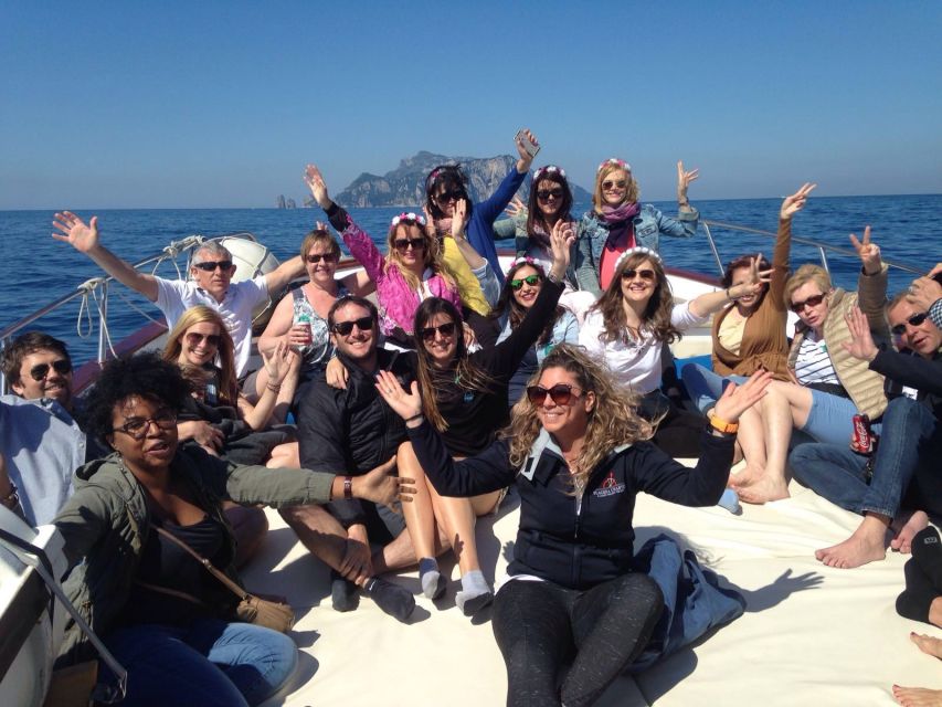 From Positano, Praiano, or Amalfi: Capri Full-Day Boat Tour - Capri From the Water: White Grotto, Arco Naturale, and Faraglioni