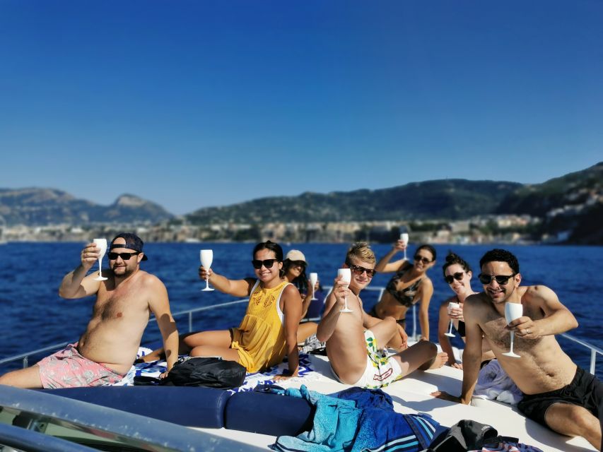 From Sorrento: Capri Boat Trip with City Visit & Swim Stops - On-board lunch and drinks: simple food, timed for the cruise