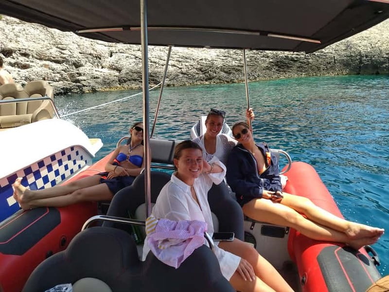 From Split: Blue Cave, Hvar, Mamma Mia, 5 Islands boat Tour - WWII bunkers, limestone cave sights, and Stiniva Cove viewpoints