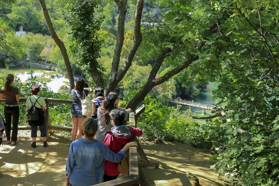From Split: Krka Waterfalls Tour with Boat Ride & Swimming - Walking Krka’s trails and timing your water breaks