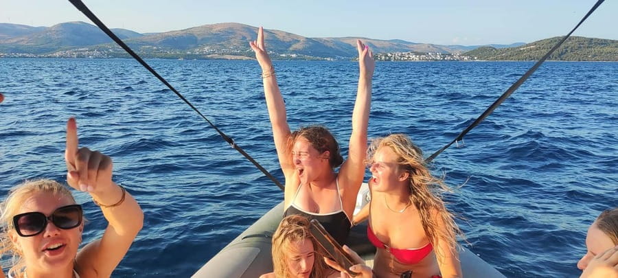 From Trogir: Guided Panoramic Boat Tour with Drinks - Getting Sea Views Fast: Okrug Donji and Seget Donji Stops