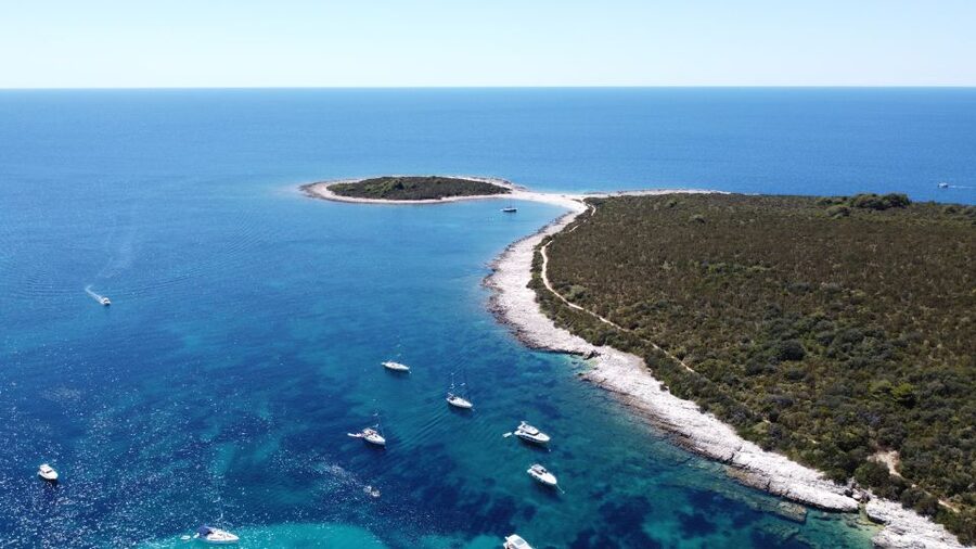 From Zadar: Full-Day Boat Trip to Sakarun Beach & Dugi Otok - Sakarun Beach free time: swimming in clear water with rocky shallows