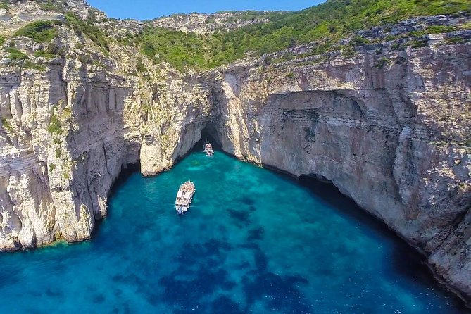 Full-Day Boat Tour of Paxos Antipaxos Blue Caves from Corfu - Antipaxos swim and snorkel: paradise water with a one-hour window