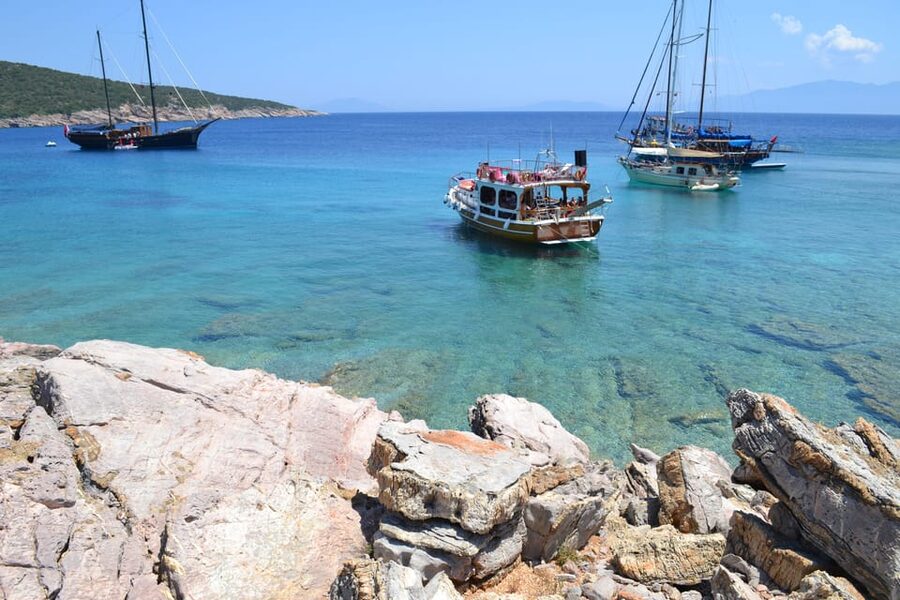 Full-Day Orak Island Boat Trip from Bodrum - Beyond Orak Bay: German Bay and Rabbit Bay for dessert, tea, and another swim window