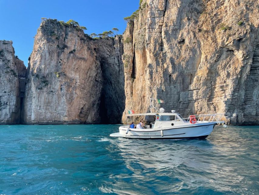 Gaeta - Sperlonga: Boat tour, swim and snorkeling, 4 hours - Serapo Beach to the Devil Cave: beaches, rocks, and the “sea-only” feeling