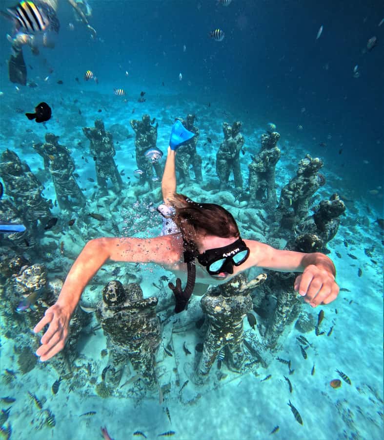 Gili Islands: Private or Shared Snorkeling Boat Trip - Basket Nest underwater sculptures: the last wow moment