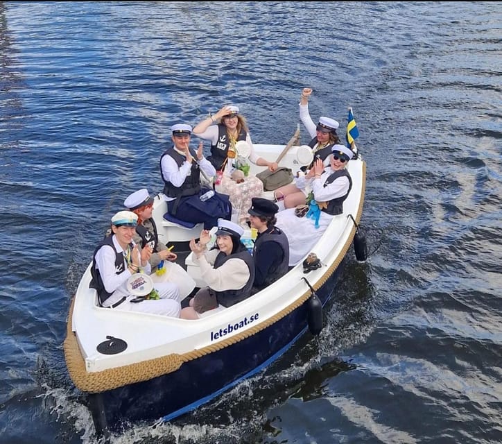 Gothenburg city center: Electric selfdrive boat tour - The ride plan in real time: how the 1–2 hours works