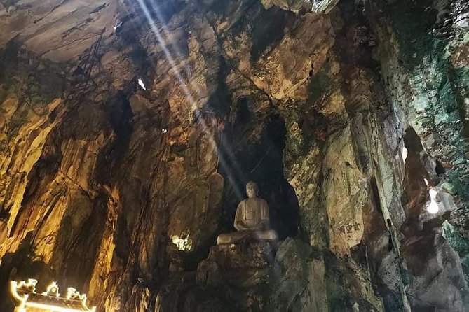 Guided Tour to Marble Mountains & Hoi An Walking Tour , Night Market, Boat Ride - Stop 1: Marble Mountains caves, temples, and viewpoints (bring shoes for real)