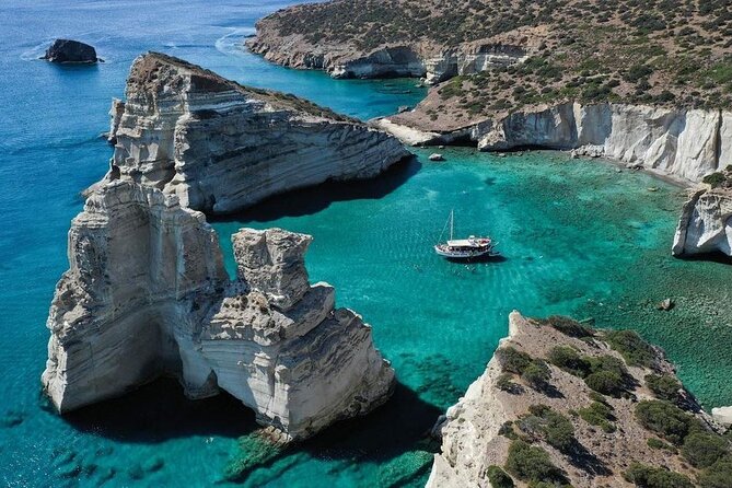 Half Day Boat Tour to Kleftiko Milos - Stop 1: Gerontas Bay swim for a calm first dip